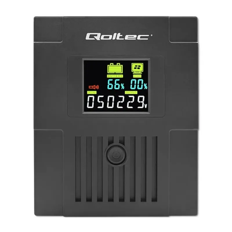 Zasilacz awaryjny UPS Qoltec Monolith | 1500VA | 900W | LCD | USB