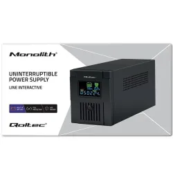 Zasilacz awaryjny UPS Qoltec Monolith | 1500VA | 900W | LCD | USB