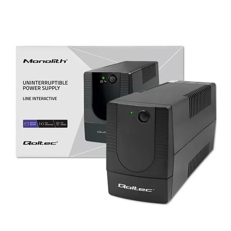Zasilacz awaryjny UPS Qoltec Monolith | 1000VA | 600W