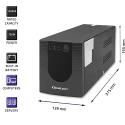 Zasilacz awaryjny UPS Qoltec Monolith | 1200VA | 720W