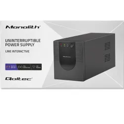 Zasilacz awaryjny UPS Qoltec Monolith | 1500VA | 900W