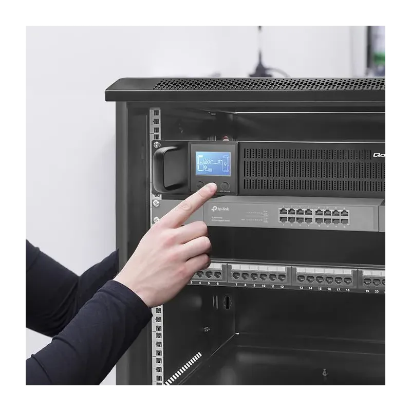 Zasilacz awaryjny UPS Qoltec RACK | 1kVA | 800W | LCD