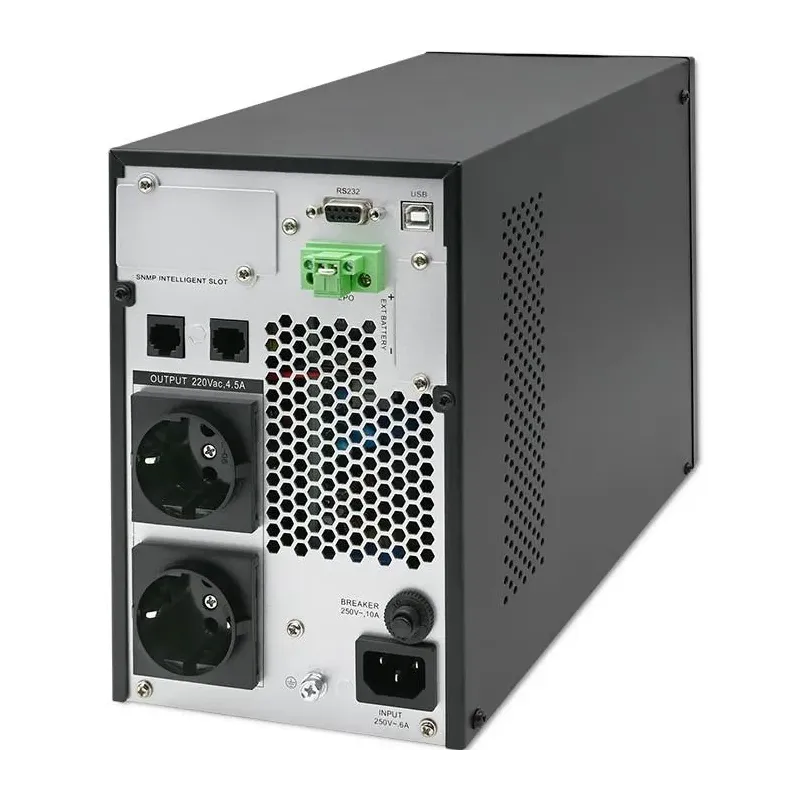 Zasilacz awaryjny UPS Qoltec 1kVA | 1000W | Power Factor 1.0 | LCD | EPO |