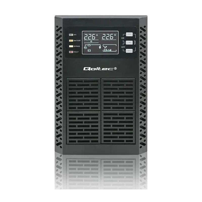 Zasilacz awaryjny UPS Qoltec 1kVA | 1000W | Power Factor 1.0 | LCD | EPO |