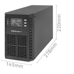 Zasilacz awaryjny UPS Qoltec 1kVA | 1000W | Power Factor 1.0 | LCD | EPO |