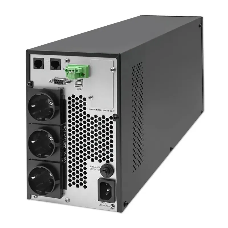 Zasilacz awaryjny UPS Qoltec 2kVA | 2000W | Power Factor 1.0 | LCD | EPO |