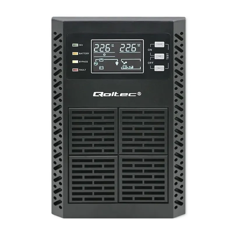 Zasilacz awaryjny UPS Qoltec 2kVA | 2000W | Power Factor 1.0 | LCD | EPO |