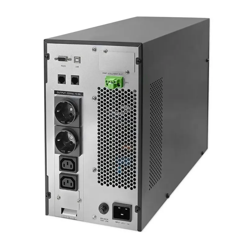 Zasilacz awaryjny UPS Qoltec 3kVA | 3000W | Power Factor 1.0 | LCD | EPO |