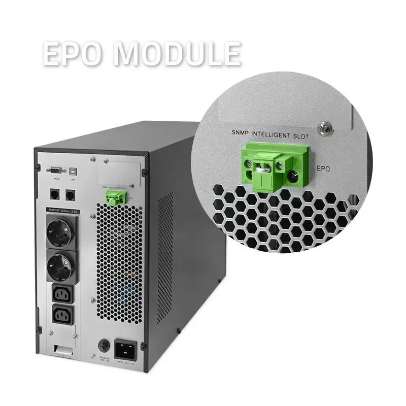 Zasilacz awaryjny UPS Qoltec 3kVA | 3000W | Power Factor 1.0 | LCD | EPO |