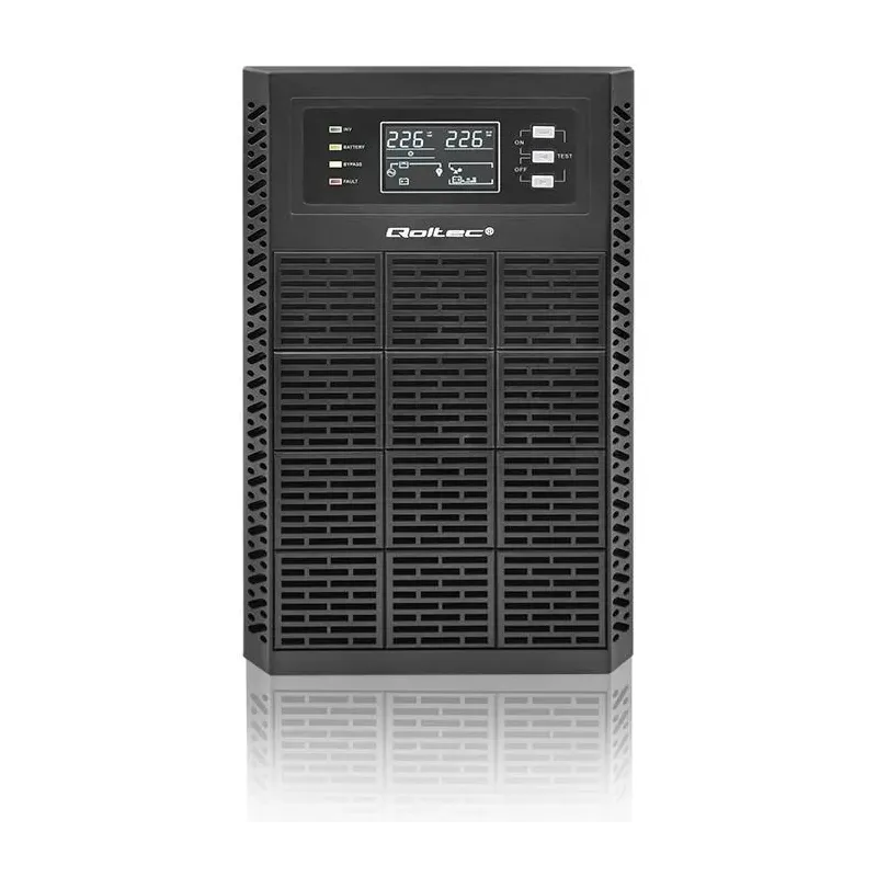 Zasilacz awaryjny UPS Qoltec 3kVA | 3000W | Power Factor 1.0 | LCD | EPO |