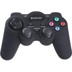 Gamepad przewodowy Defender GAME RACER, tryb turbo, efekt wibracji,