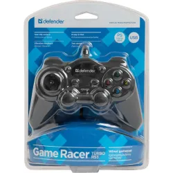 Gamepad przewodowy Defender GAME RACER, tryb turbo, efekt wibracji,