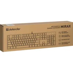 Klawiatura przewodowa Defender MIRAX GK-352 MECHANICZNA podświetlana gaming