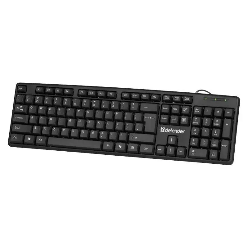 Klawiatura przewodowa Defender ELEMENT HB-520 USB czarna