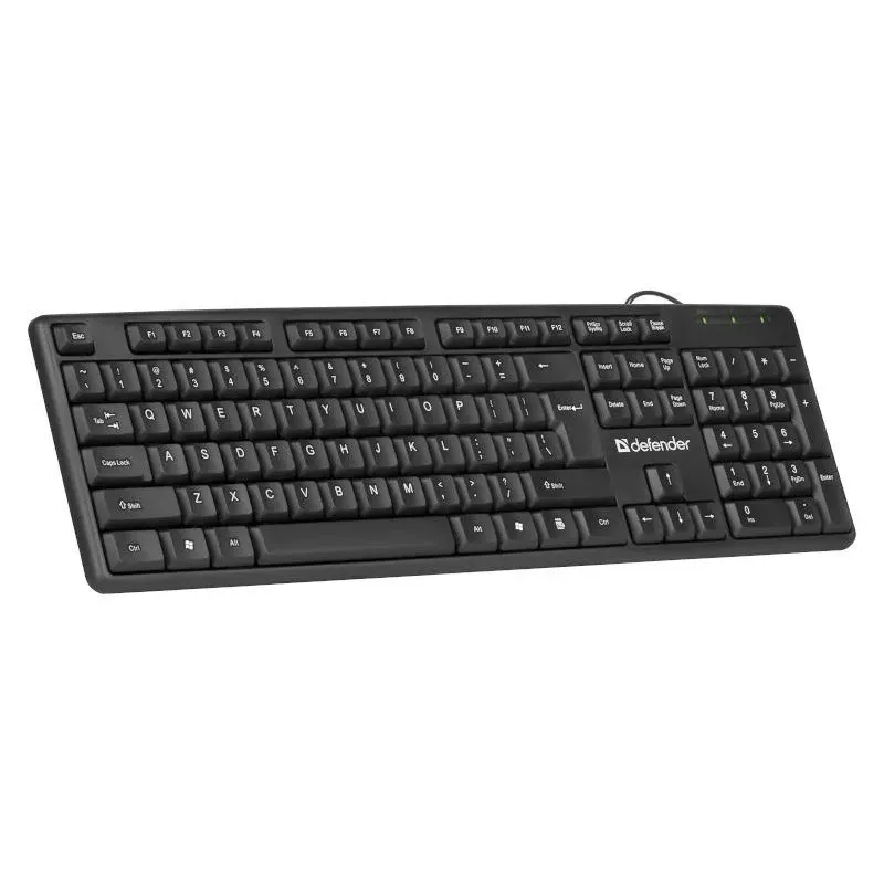 Klawiatura przewodowa Defender ELEMENT HB-520 USB czarna