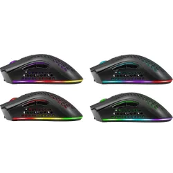 Mysz bezprzewodowa Defender WARLOCK GM-709L optyczna 2400dpi czarna RGB