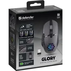 Mysz bezprzewodowa Defender GLORY GM-514 optyczna 3200dpi czarna RGB