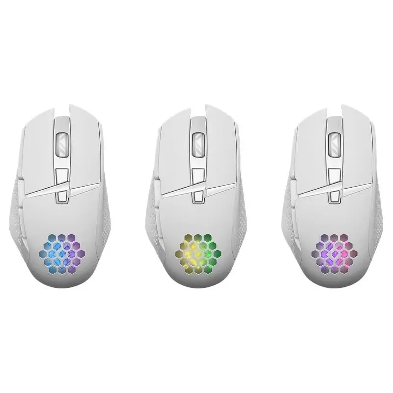 Mysz bezprzewodowa Defender GLORY GM-514 optyczna 3200dpi biała RGB