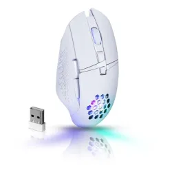 Mysz bezprzewodowa Defender GLORY GM-514 optyczna 3200dpi biała RGB