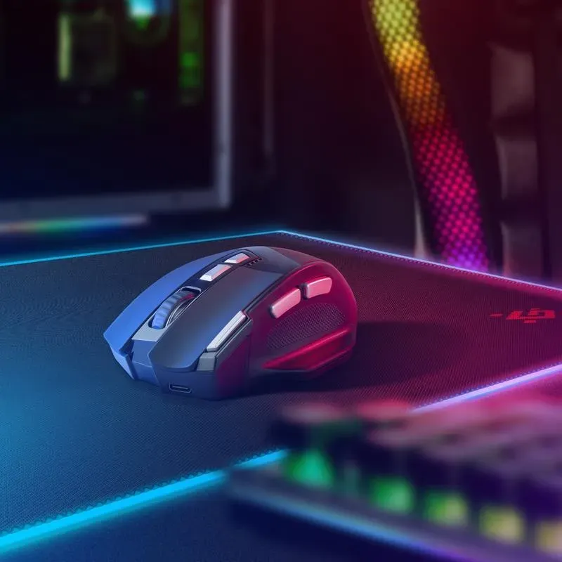 Mysz bezprzewodowa Defender KNIGHT GM-885 optyczna 3200dpi czarna RGB