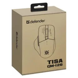 Mysz bezprzewodowa Defender TISA GM-126 optyczna 1600dpi 2.4 GHz +