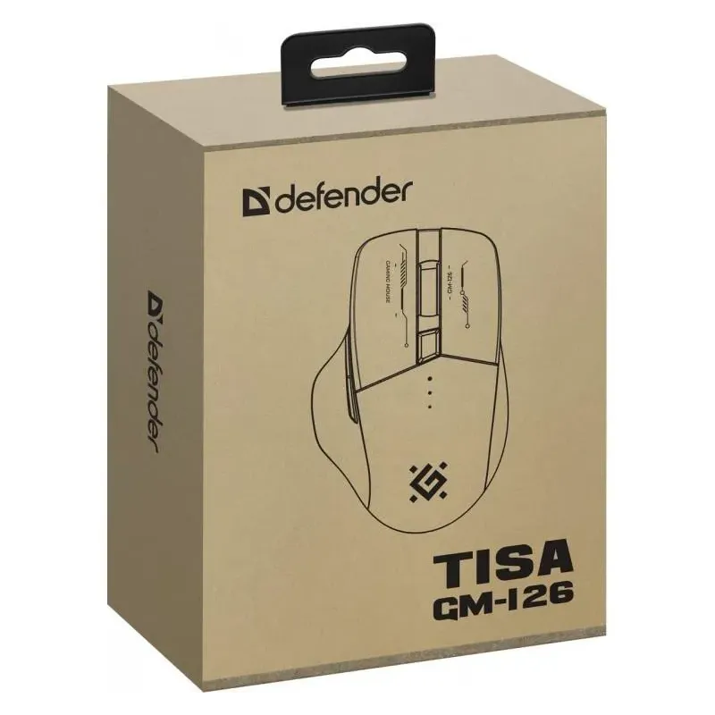 Mysz bezprzewodowa Defender TISA GM-126 optyczna 1600dpi 2.4 GHz +