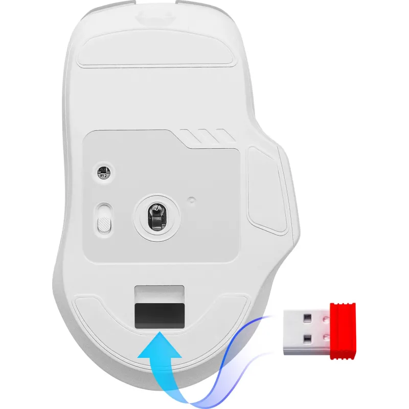 Mysz bezprzewodowa Defender ASTRO ELITE GM-056 optyczna 3200dpi biała RGB