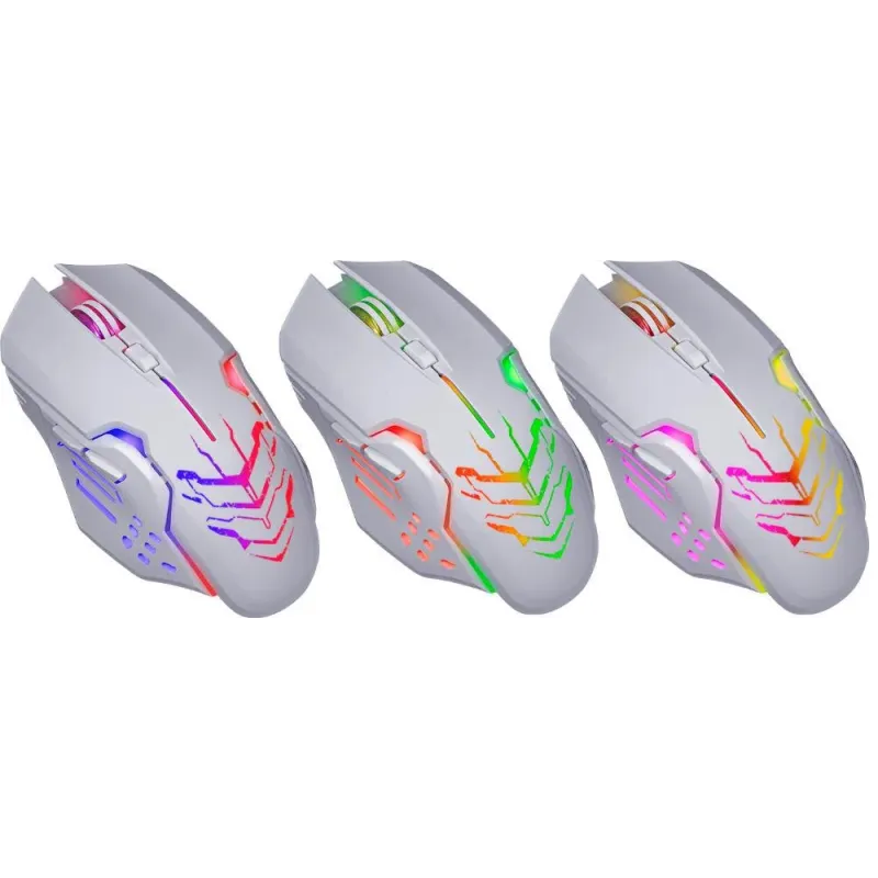 Mysz bezprzewodowa Defender KATANA GM-511 optyczna 3200dpi biała RGB