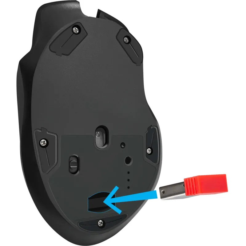 Mysz bezprzewodowa Defender THUNDER GM-213 optyczna 1600dpi czarna RGB