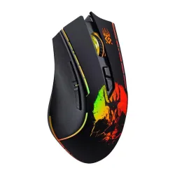 Mysz bezprzewodowa Defender KRONOS GM-695 optyczna 1600dpi czarna RGB