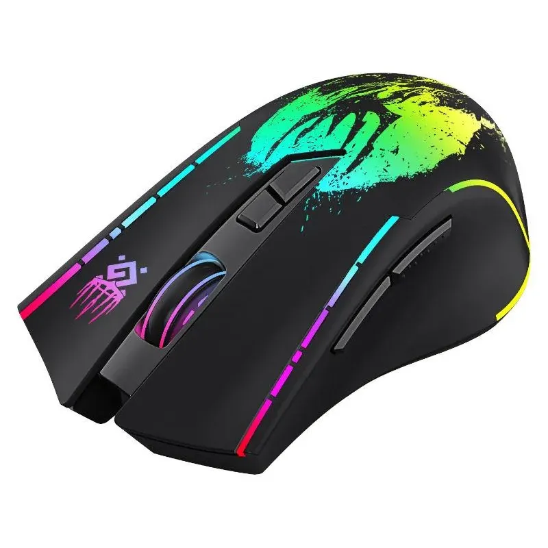 Mysz bezprzewodowa Defender KRONOS GM-695 optyczna 1600dpi czarna RGB