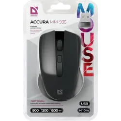 Mysz bezprzewodowa Defender ACCURA MM-935 optyczna 1600dpi 4P czarna