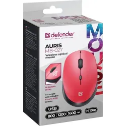 Mysz bezprzewodowa Defender AURIS MB-027 optyczna bezklikowa silent 1600dpi