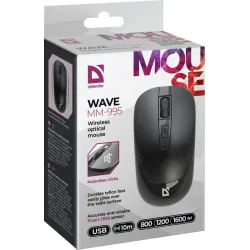 Mysz bezprzewodowa Defender WAVE MM-995 optyczna bezklikowa silent 1600dpi