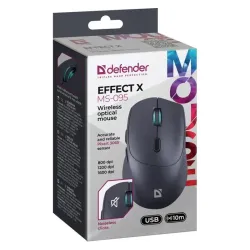Mysz bezprzewodowa Defender EFFECT X MS-095 optyczna bezklikowa silent
