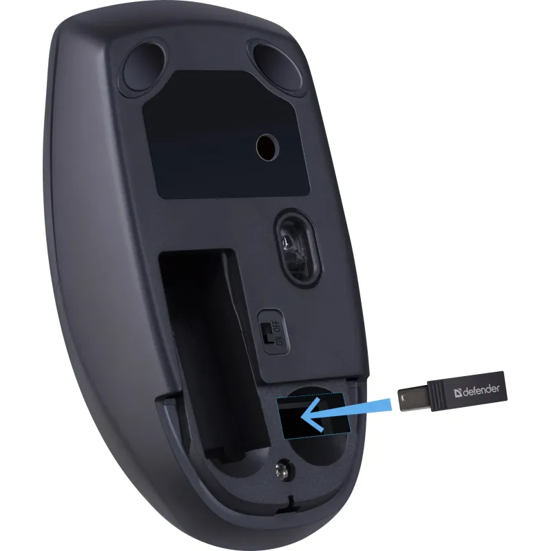 Mysz bezprzewodowa Defender MODERN MB-985 optyczna bezklikowa silent