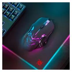 Mysz bezprzewodowa Defender KATANA GM-511 optyczna 3200dpi czarna RGB