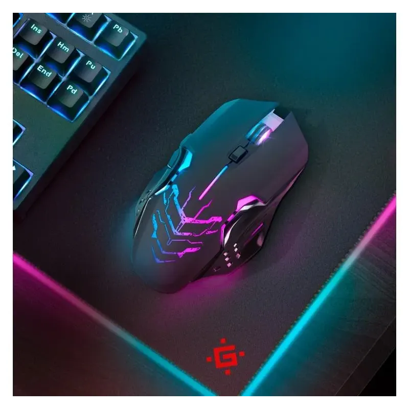 Mysz bezprzewodowa Defender KATANA GM-511 optyczna 3200dpi czarna RGB