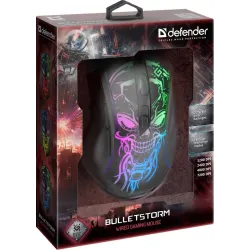 Mysz przewodowa Defender BULLETSTORM GM-928 7200dpi Gaming 7P RAINBOW