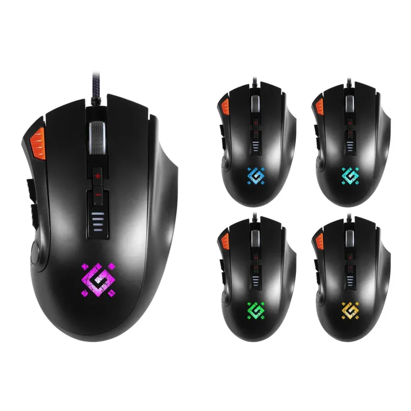 Mysz przewodowa Defender OVERSIDER GM-917 12000dpi 14P Gaming RGB