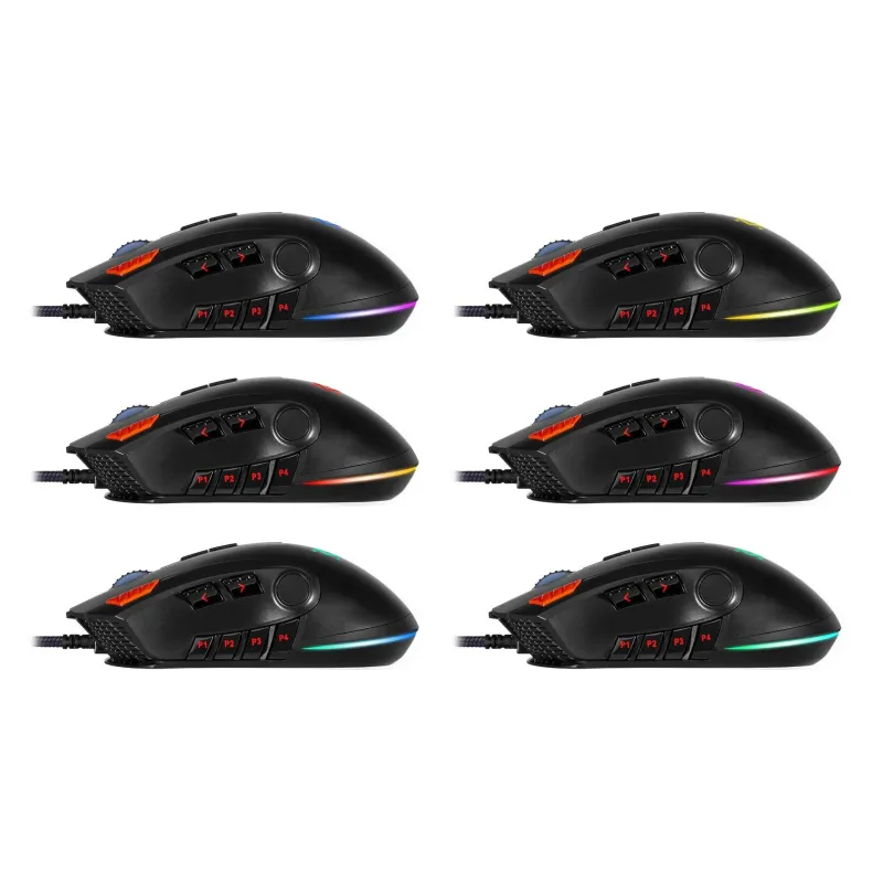 Mysz przewodowa Defender OVERSIDER GM-917 12000dpi 14P Gaming RGB