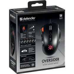 Mysz przewodowa Defender OVERSIDER GM-917 12000dpi 14P Gaming RGB