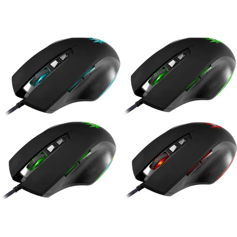 Mysz przewodowa Defender WOLVERINE GM-700L 12800dpi 7P Gaming RGB