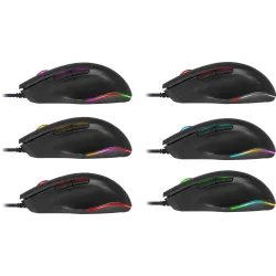 Mysz przewodowa Defender WOLVERINE GM-700L 12800dpi 7P Gaming RGB