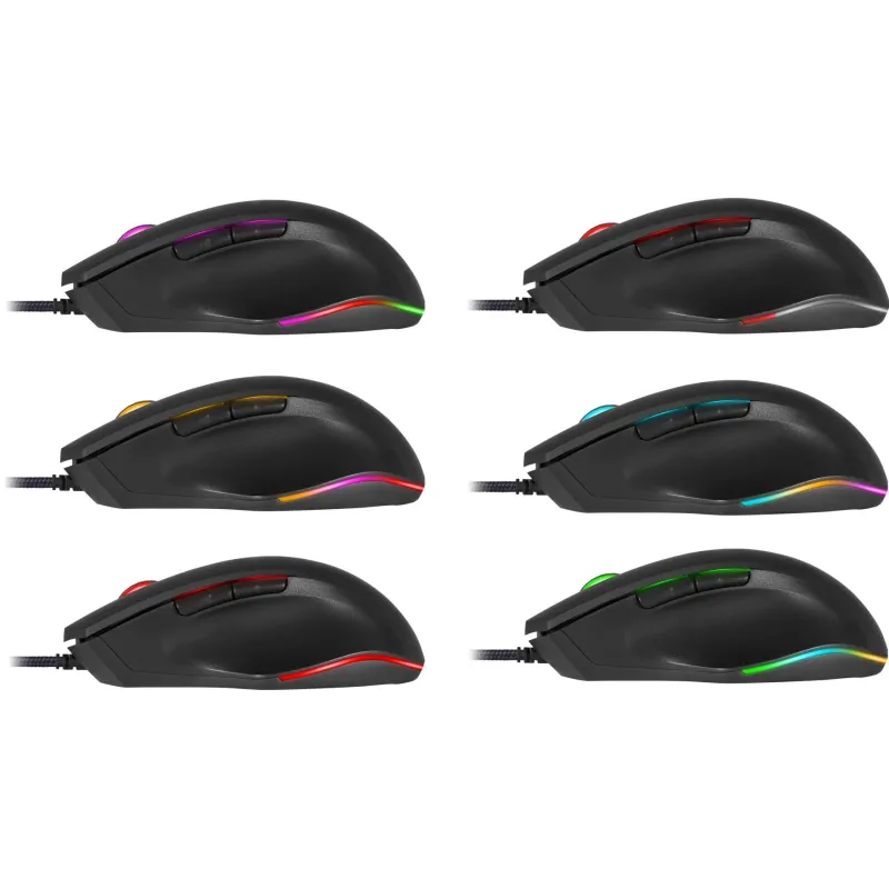 Mysz przewodowa Defender WOLVERINE GM-700L 12800dpi 7P Gaming RGB