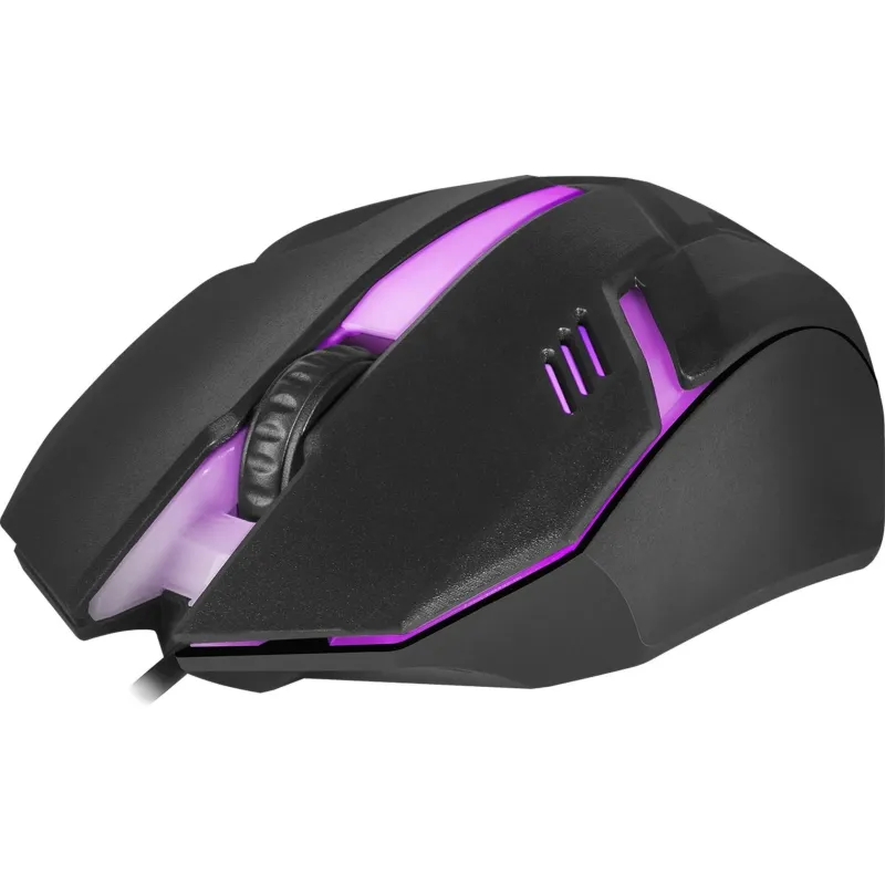 Mysz przewodowa Defender HIT MB-550 1600dpi 3P czarna 7 kolorów