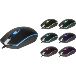 Mysz przewodowa Defender DOT MB-986 1600dpi 4P podświetlana LED backlight