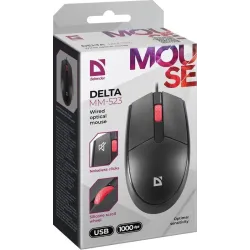 Mysz przewodowa Defender DELTA MM-523 1000dpi bezklikowa silent