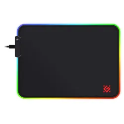 Podkładka Defender Gaming BLACK L LIGHT 350x300x4mm podświetlenie LED RGB