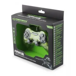 Gamepad PC USB Esperanza "Fighter" zielony